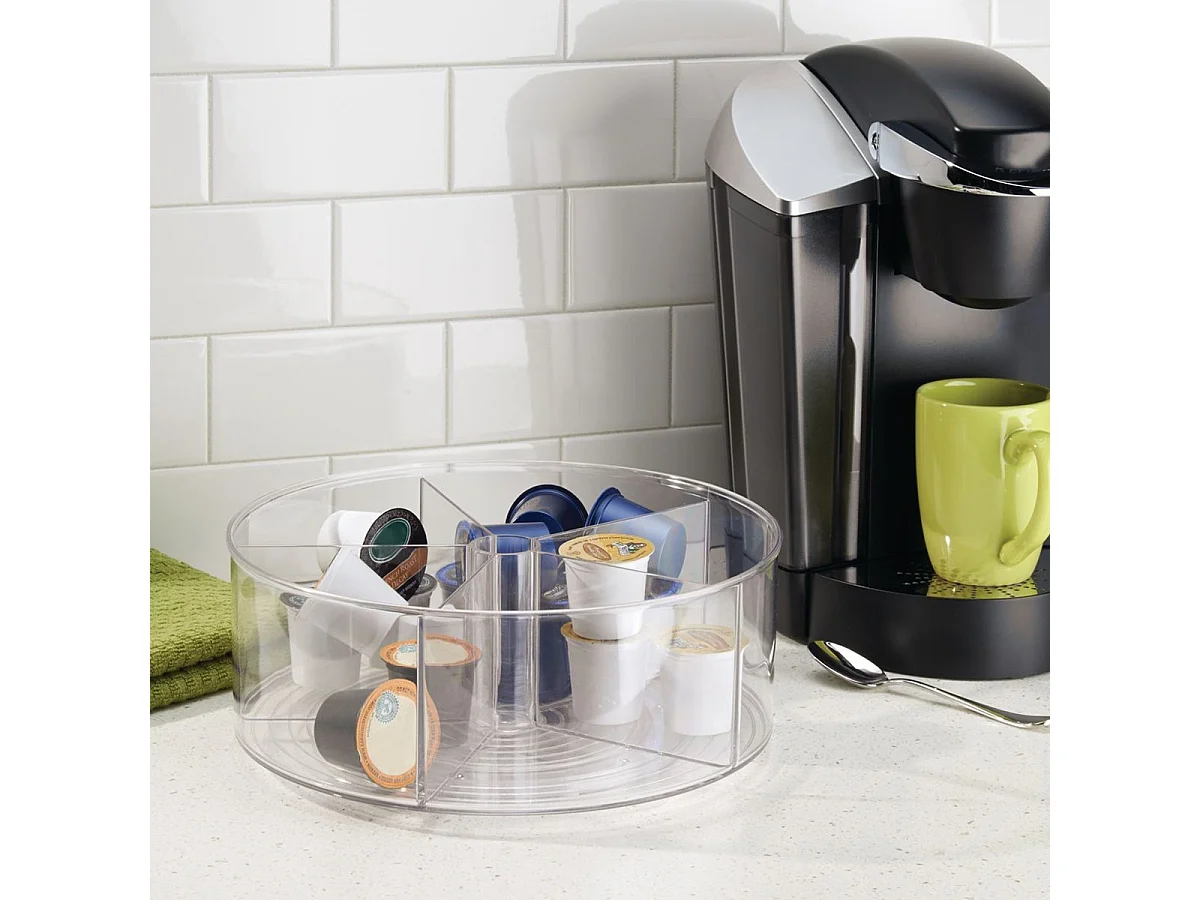 Plaque tournante compartimentée plastique linus