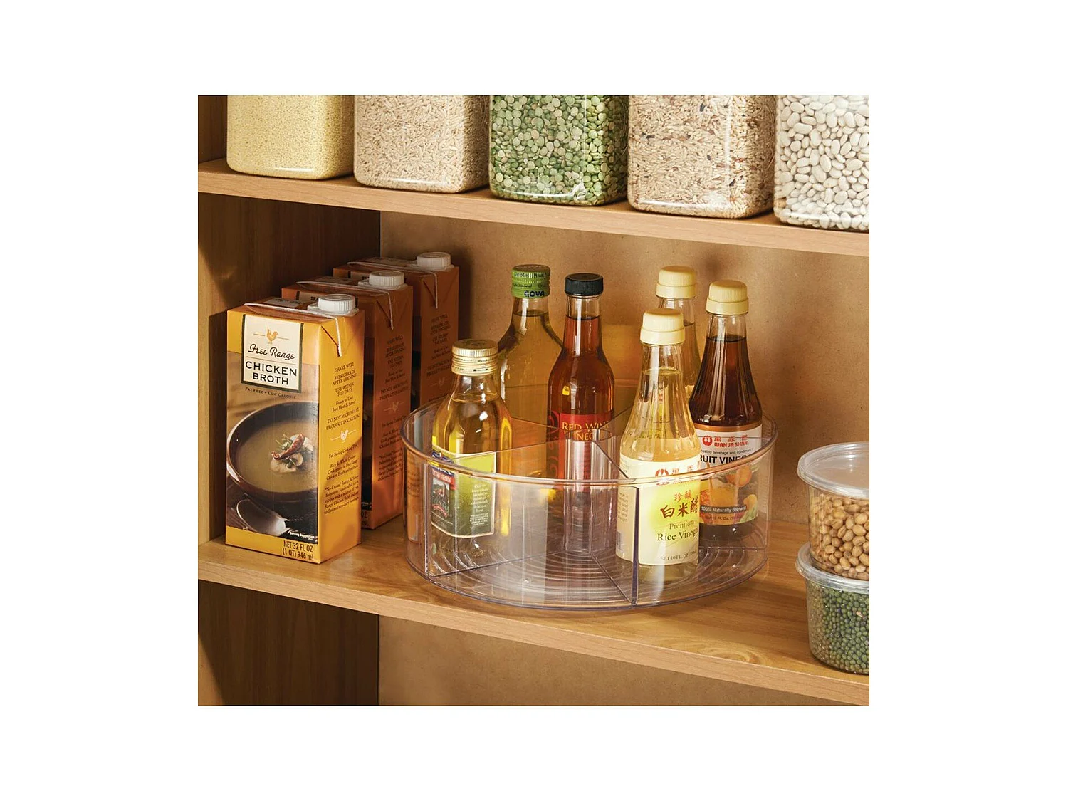 Plastic linus draaitafel met vakverdeling