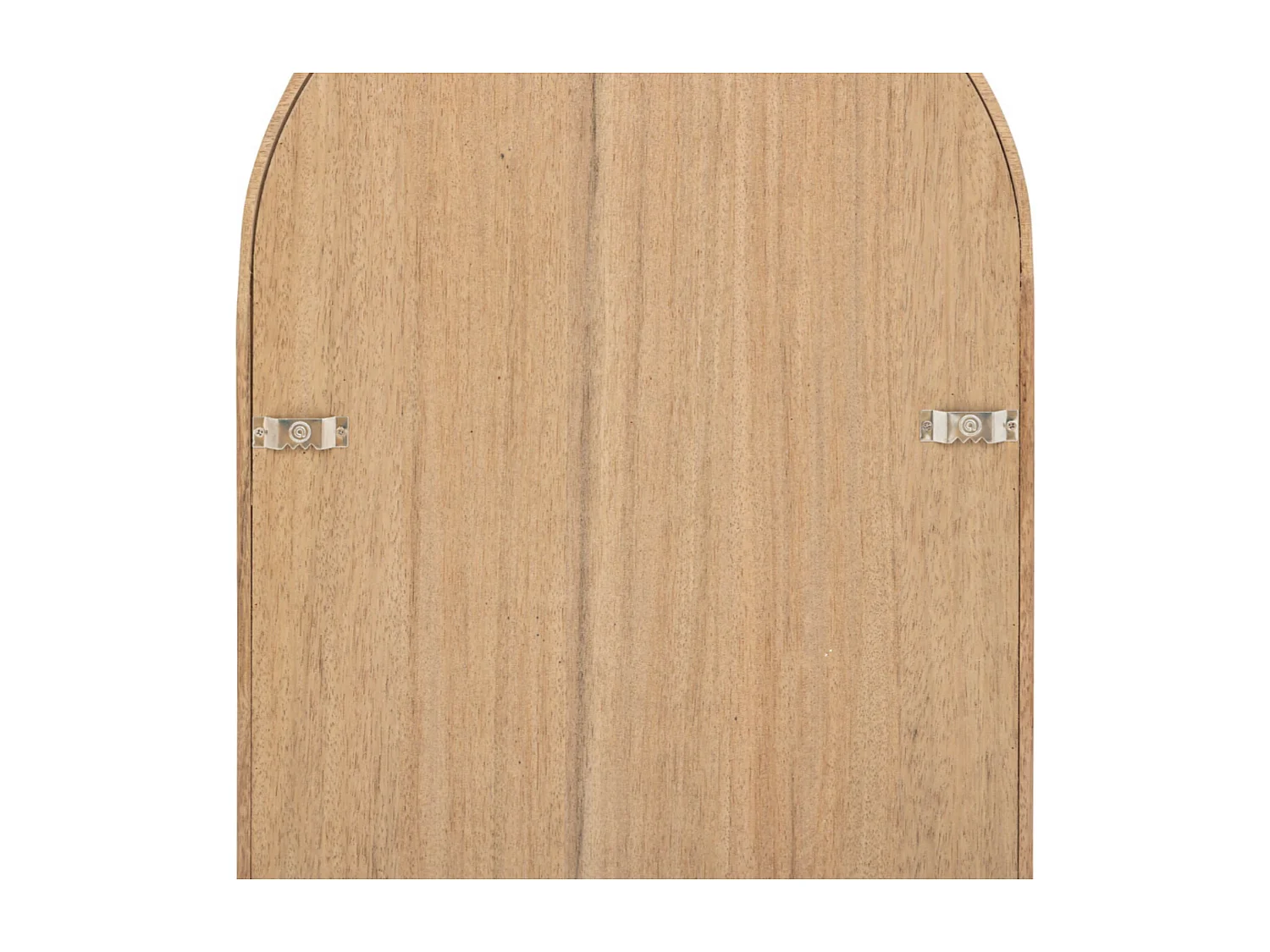 Armoire à Bijoux sur pied en bois Beige et Miroir en verre H 145 cm