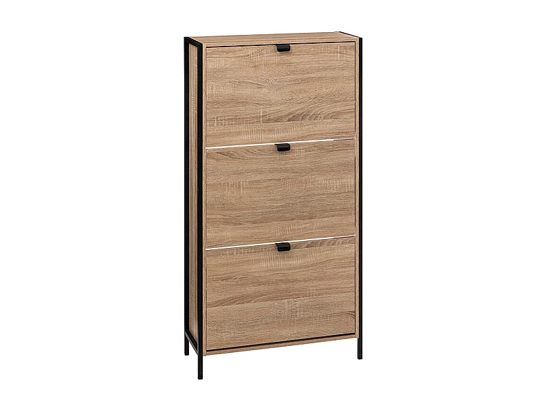Meuble à Chaussures 3 Tiroirs "Aliaj" 122cm Naturel