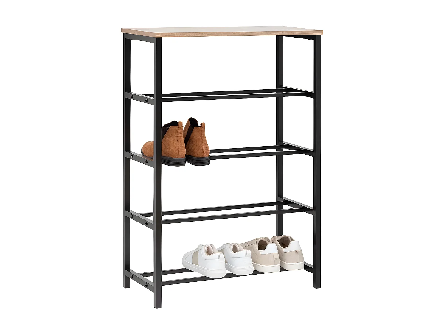 Range-Chaussures Console "Aliaj" 90cm Noir