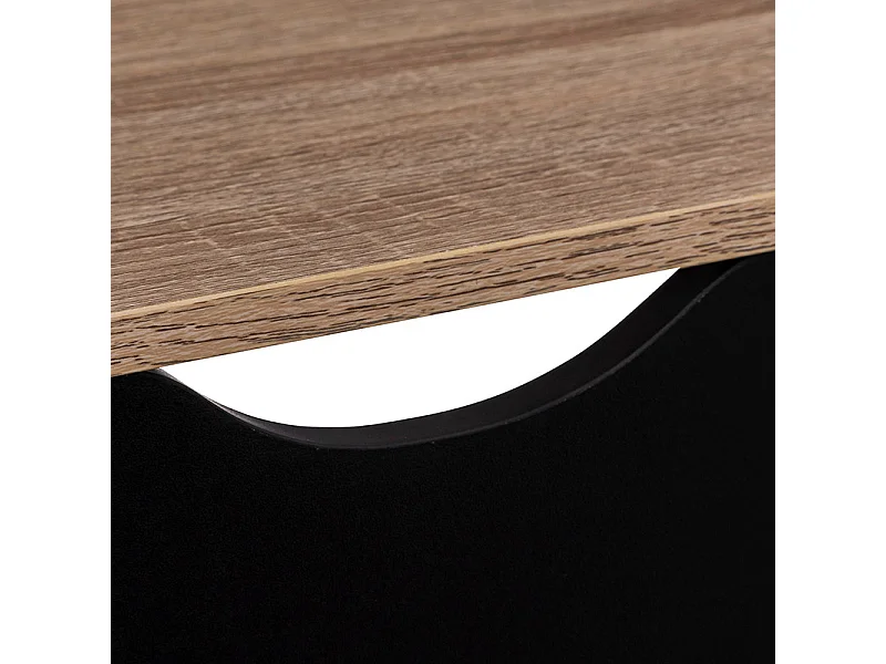 Meuble à Chaussures 3 Tiroirs "Mylan" 119cm Noir