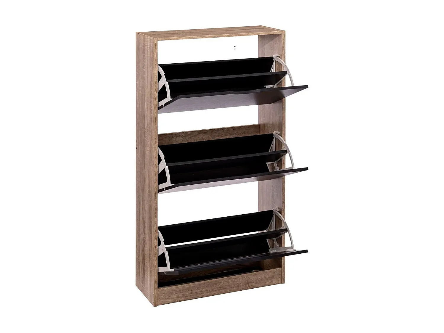 Meuble à Chaussures 3 Tiroirs "Mylan" 119cm Noir