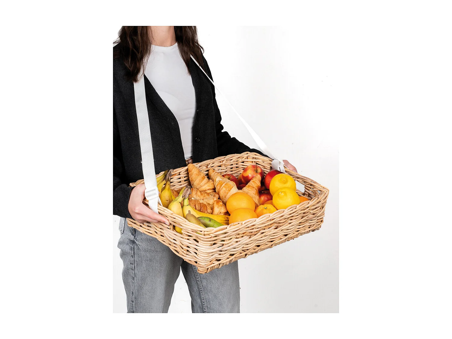 Manne en rotin naturel Moyen modèle