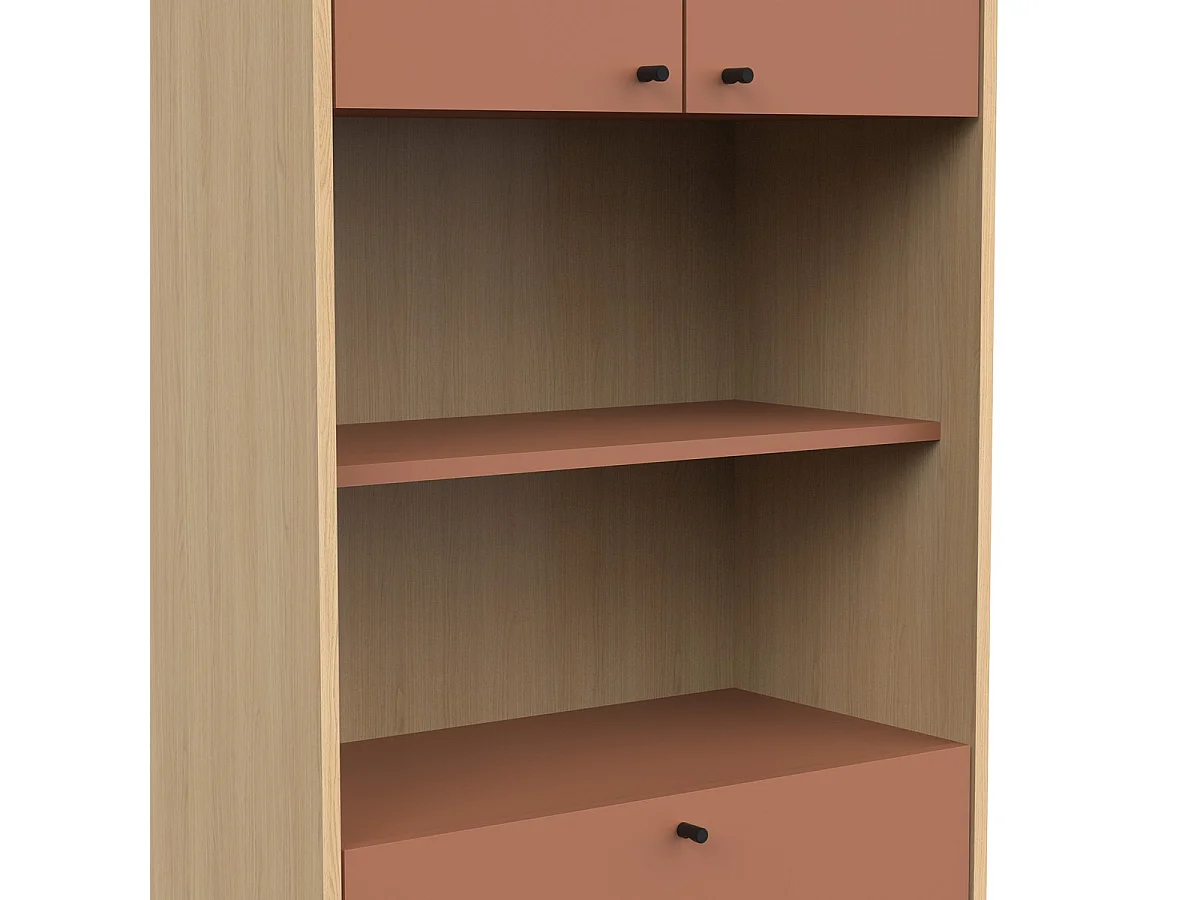 Columna 4 puertas, 1 cajón y 2 nichos H201,5 cm - ELISA