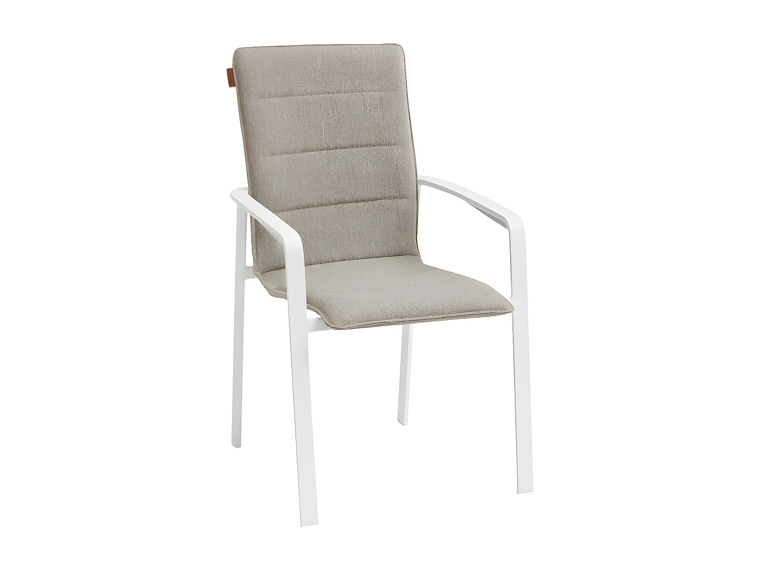 Fauteuil repas extérieur Diese badiane/blanc Hespéride