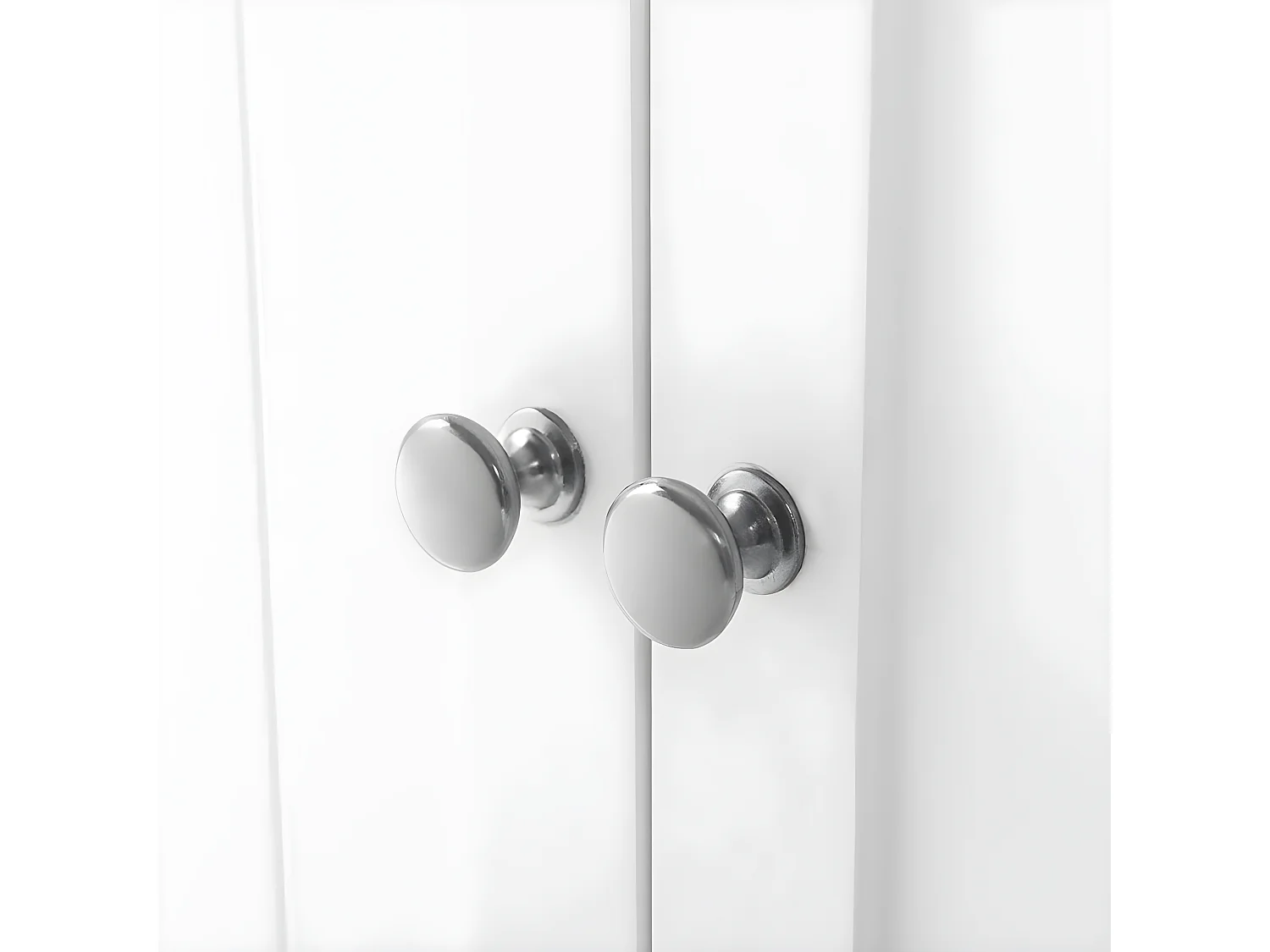 Meuble de rangement salle de bain avec 2 portes - L60 cm