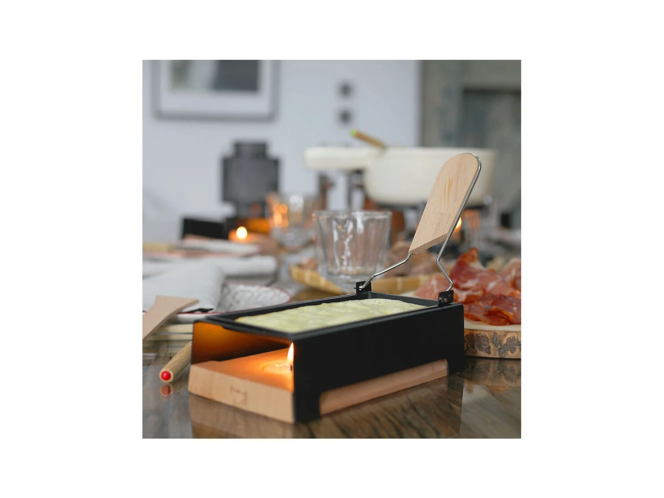 Appareil à raclette 1 ou 2 personnes à la Bougie