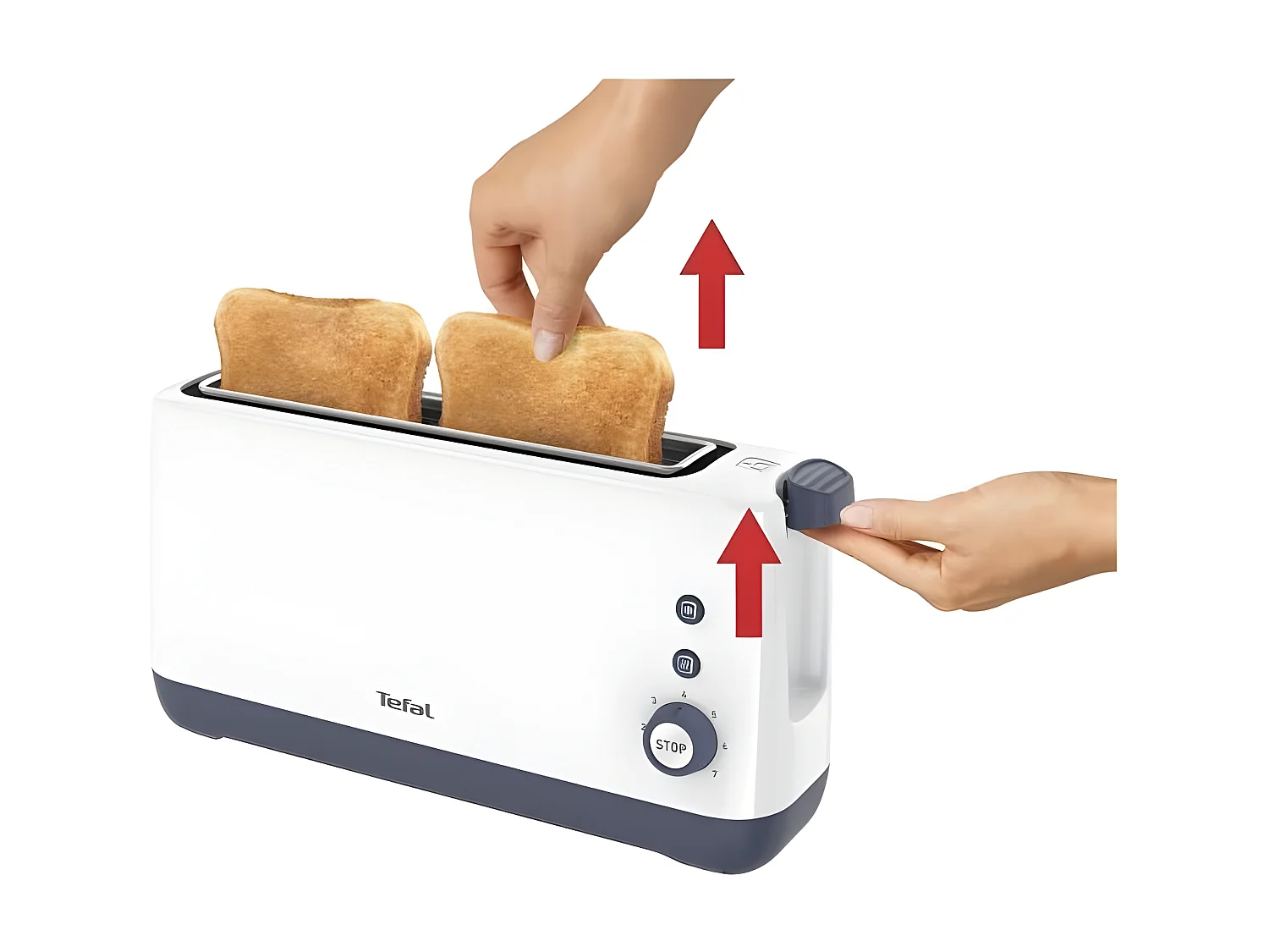 TEFAL TL302110 Grill pain Toaster minim - blanc