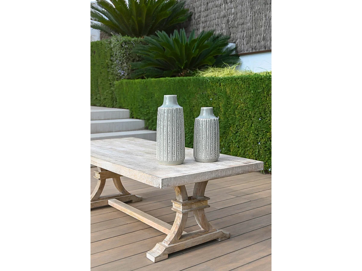 Table basse en bois de manguier coloris naturel - longueur 150 x profondeur 70 x Hauteur 50 cm