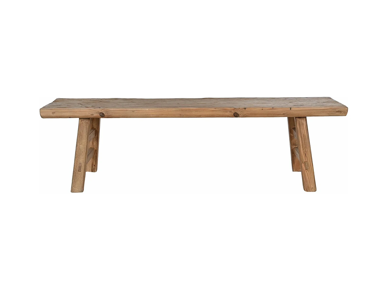 bancà manger, bancde repas rectangulaire en bois coloris naturel - longueur 167 x profondeur 41 x Hauteur 42,5 cm