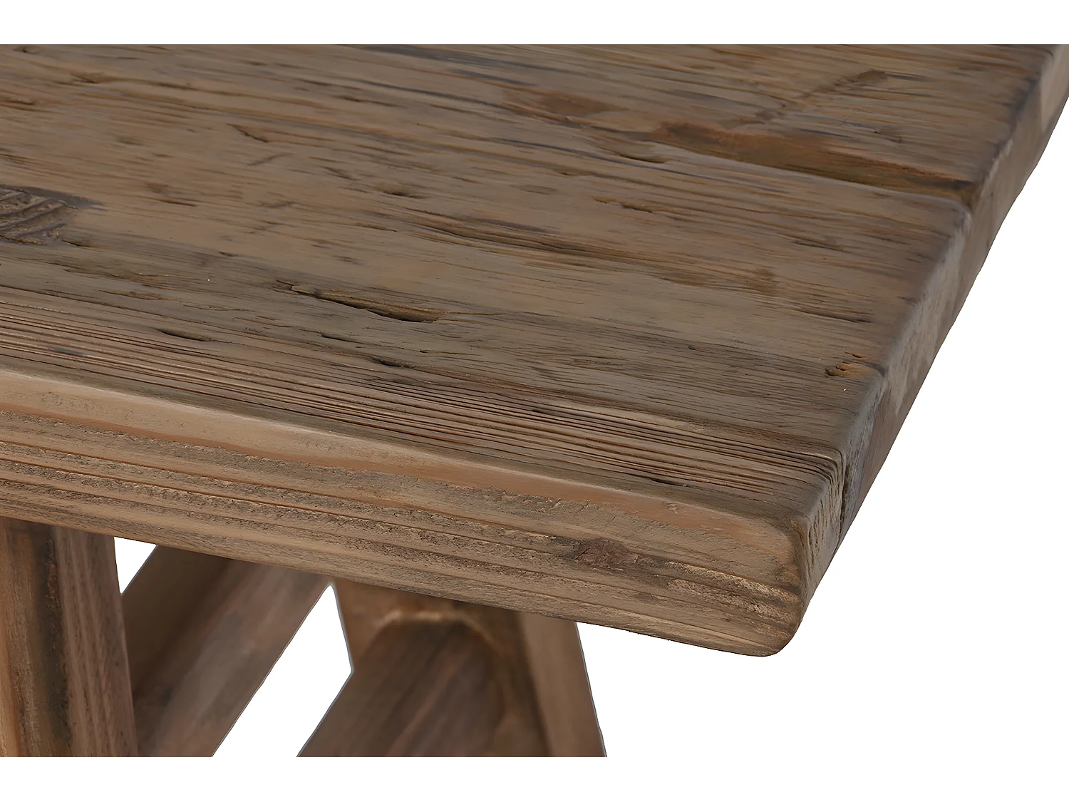 bancà manger, bancde repas rectangulaire en bois coloris naturel - longueur 167 x profondeur 41 x Hauteur 42,5 cm