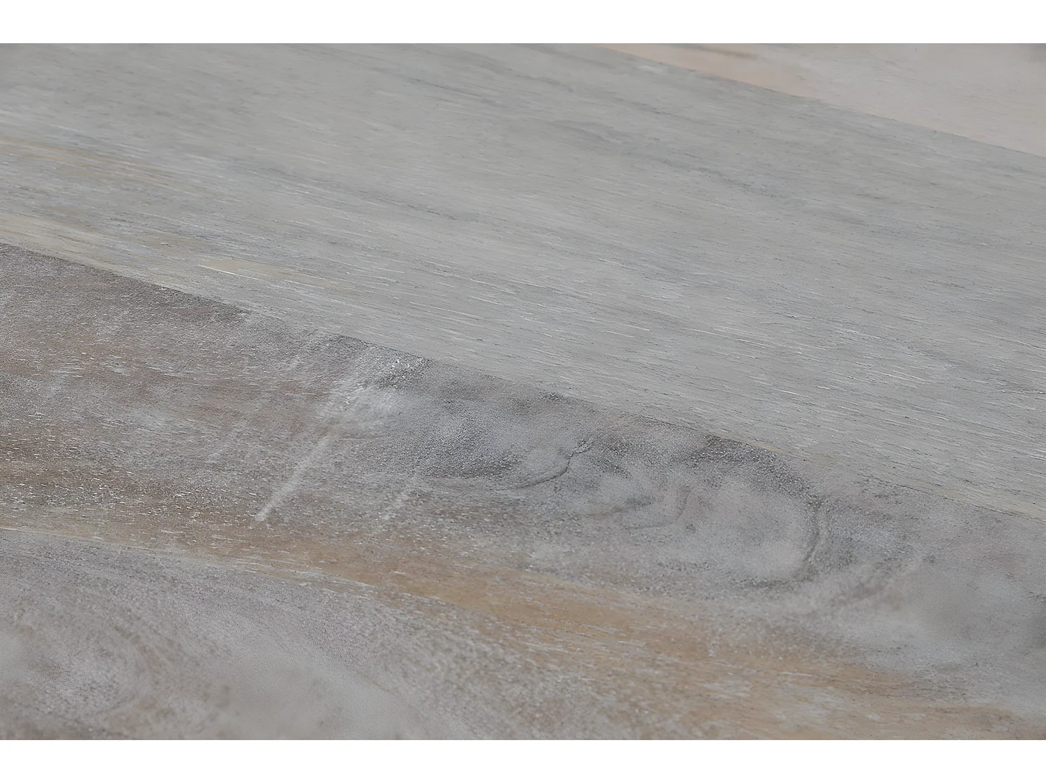 Table à manger, table de repas en bois de manguier coloris naturel - longueur 215 x profondeur 100 x Hauteur 76 cm