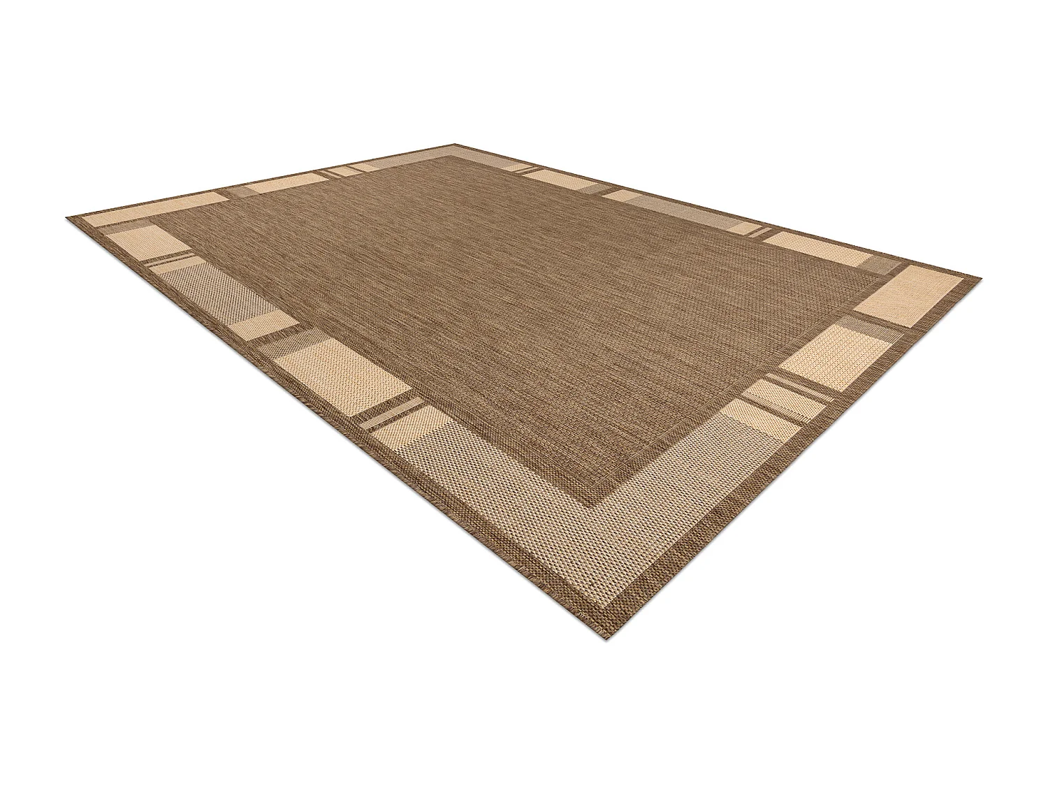 TAPIS EN CORDE SIZAL FLOORLUX 20195 café / mais 140x200 cm