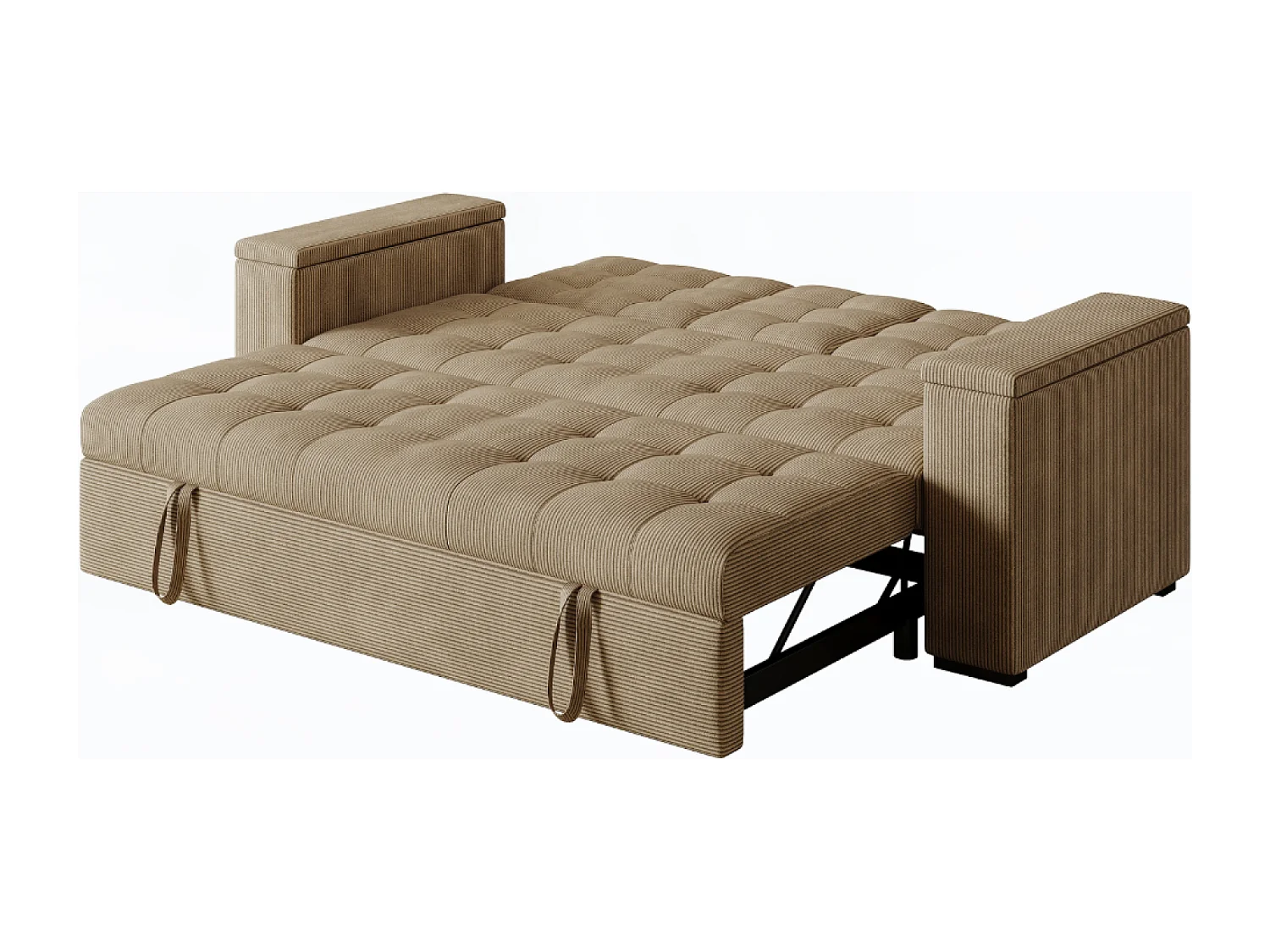 Sofá cama 3 plazas de pana beige NOHO