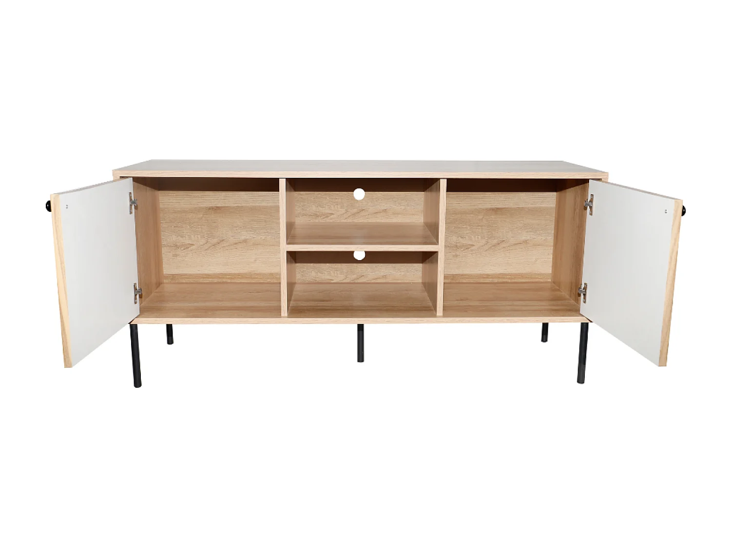 Buffet en bois avec 2 portes et 2 niches EDGE