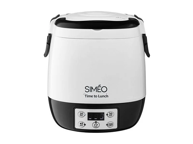 Lunch-box électrique 300 W noir et blanc