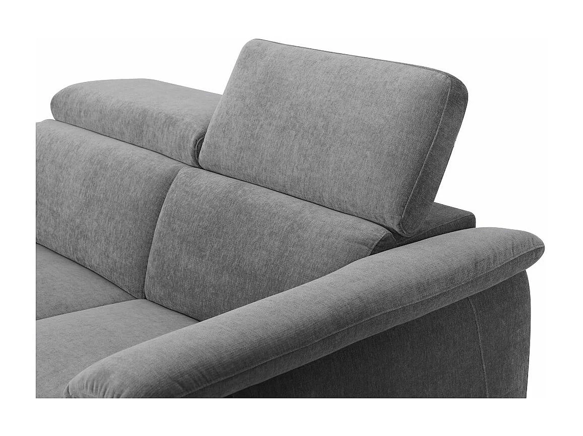 Canapé de relaxation électrique 2 places Olmia en tissu - Gris - L160 x P104 x H73cm - Loungitude