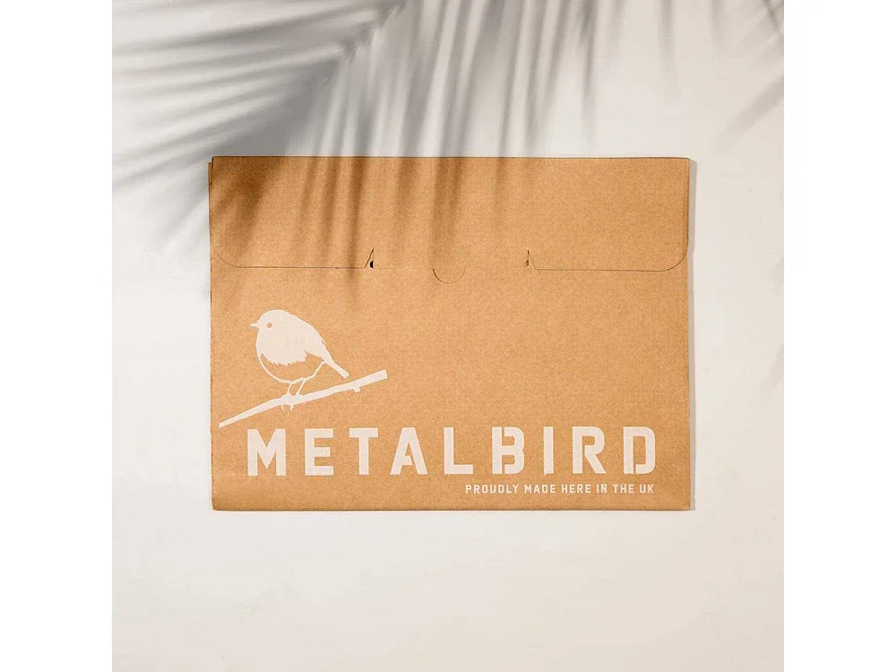 Support pour bol mangeoire en acier corten Bird