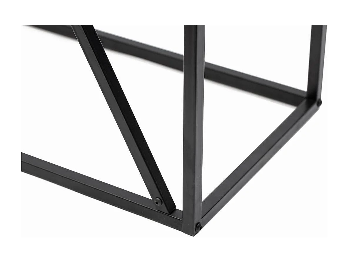 Console FILAR en métal noir - 90x30 cm