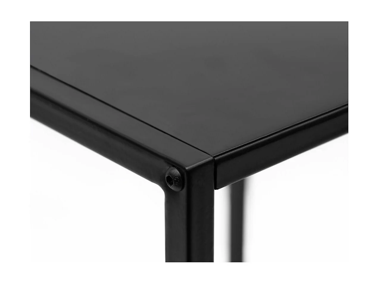 Console FILAR en métal noir - 90x30 cm