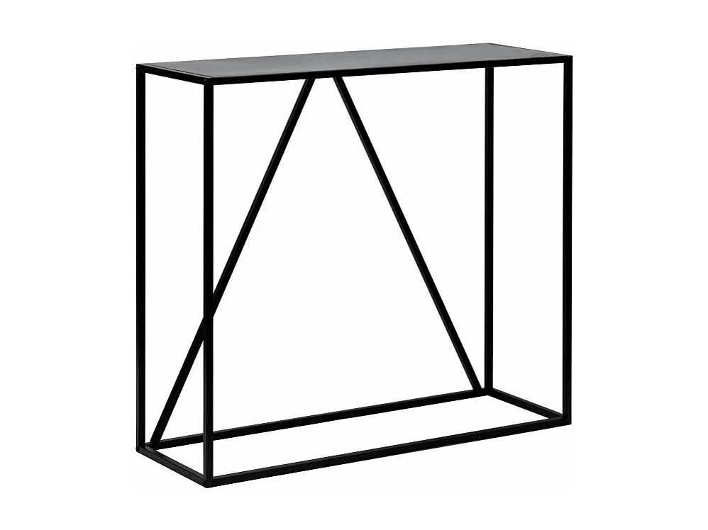 Console FILAR en métal noir - 90x30 cm