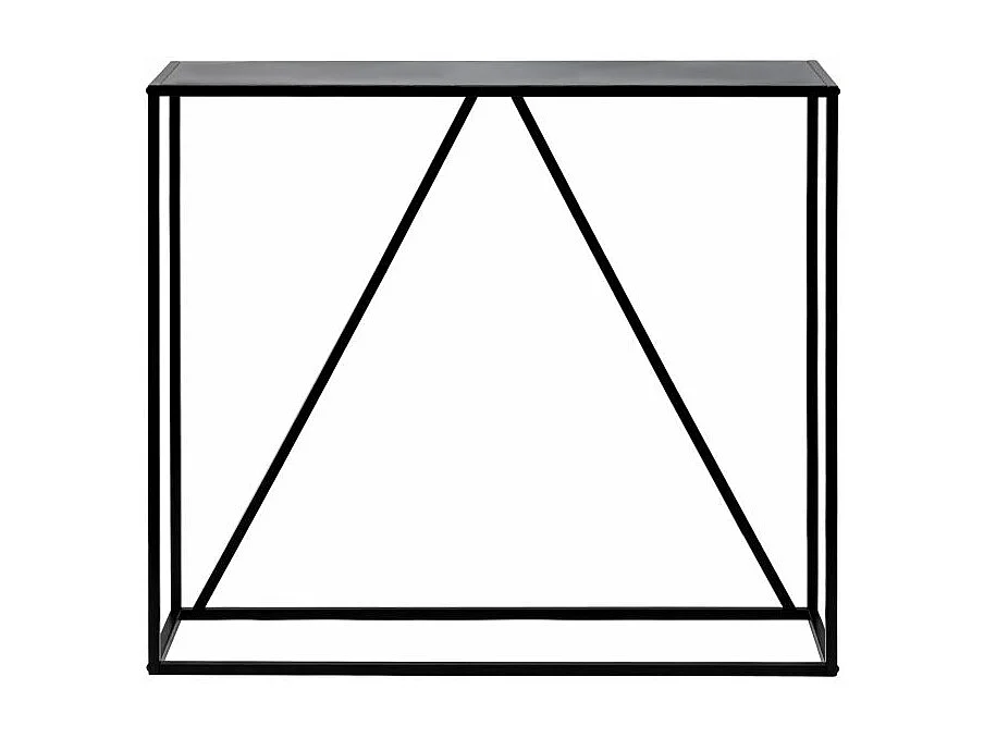 Console FILAR en métal noir - 90x30 cm