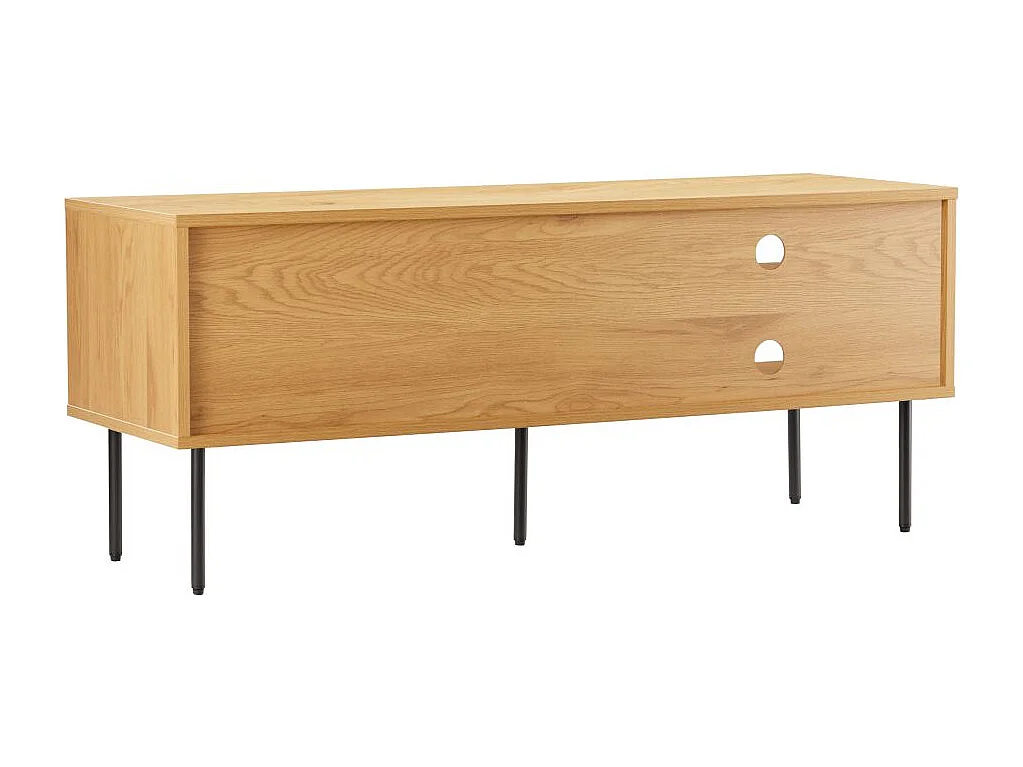 Meuble TV BRODIE en bois et pieds noirs - 120x40 cm