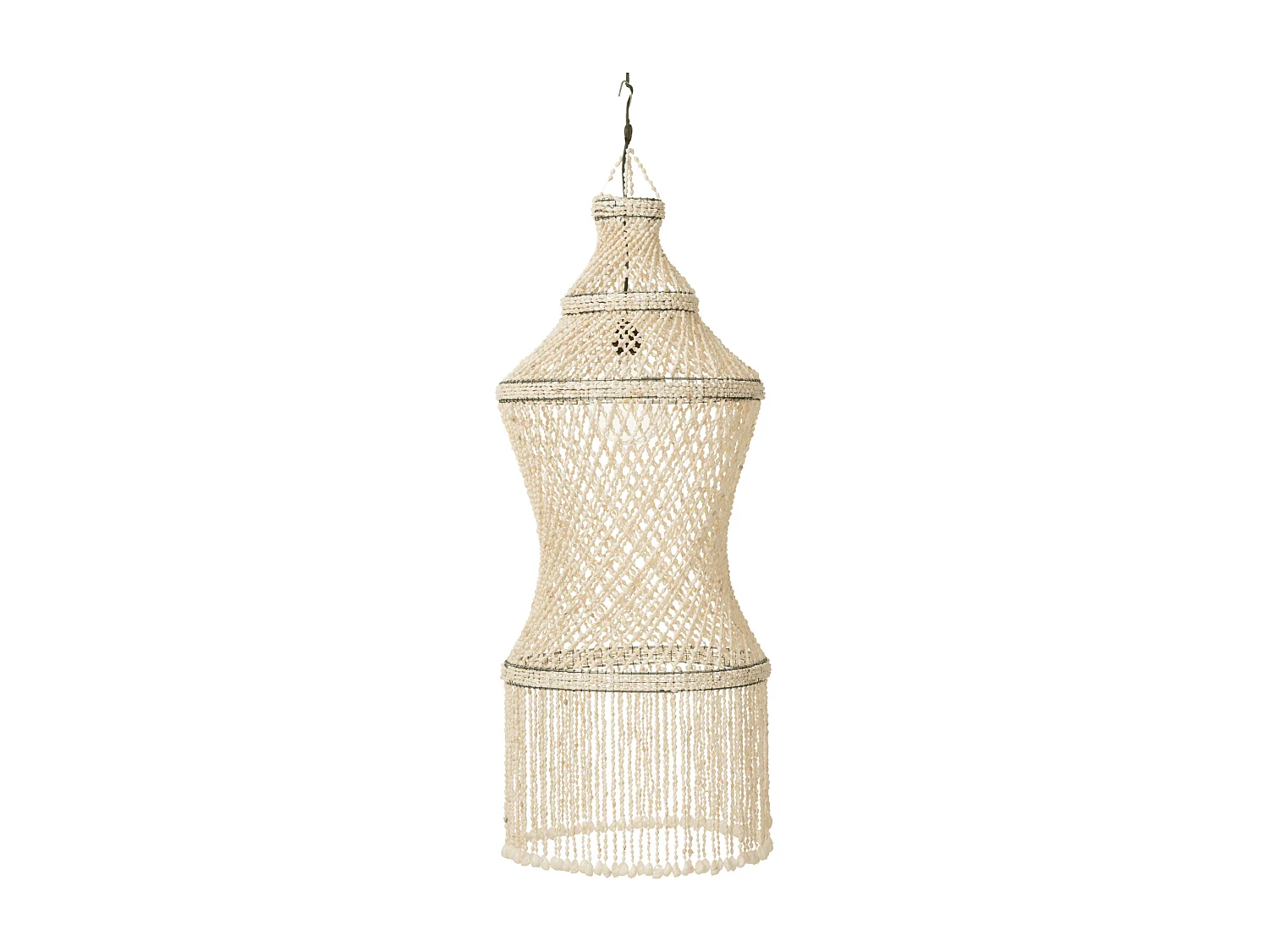 Lampe Suspension Coquillage "Lisa" 128cm Naturel
