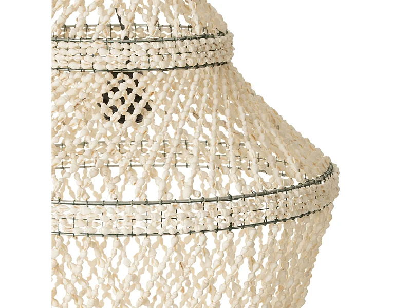Lampe Suspension Coquillage "Lisa" 128cm Naturel