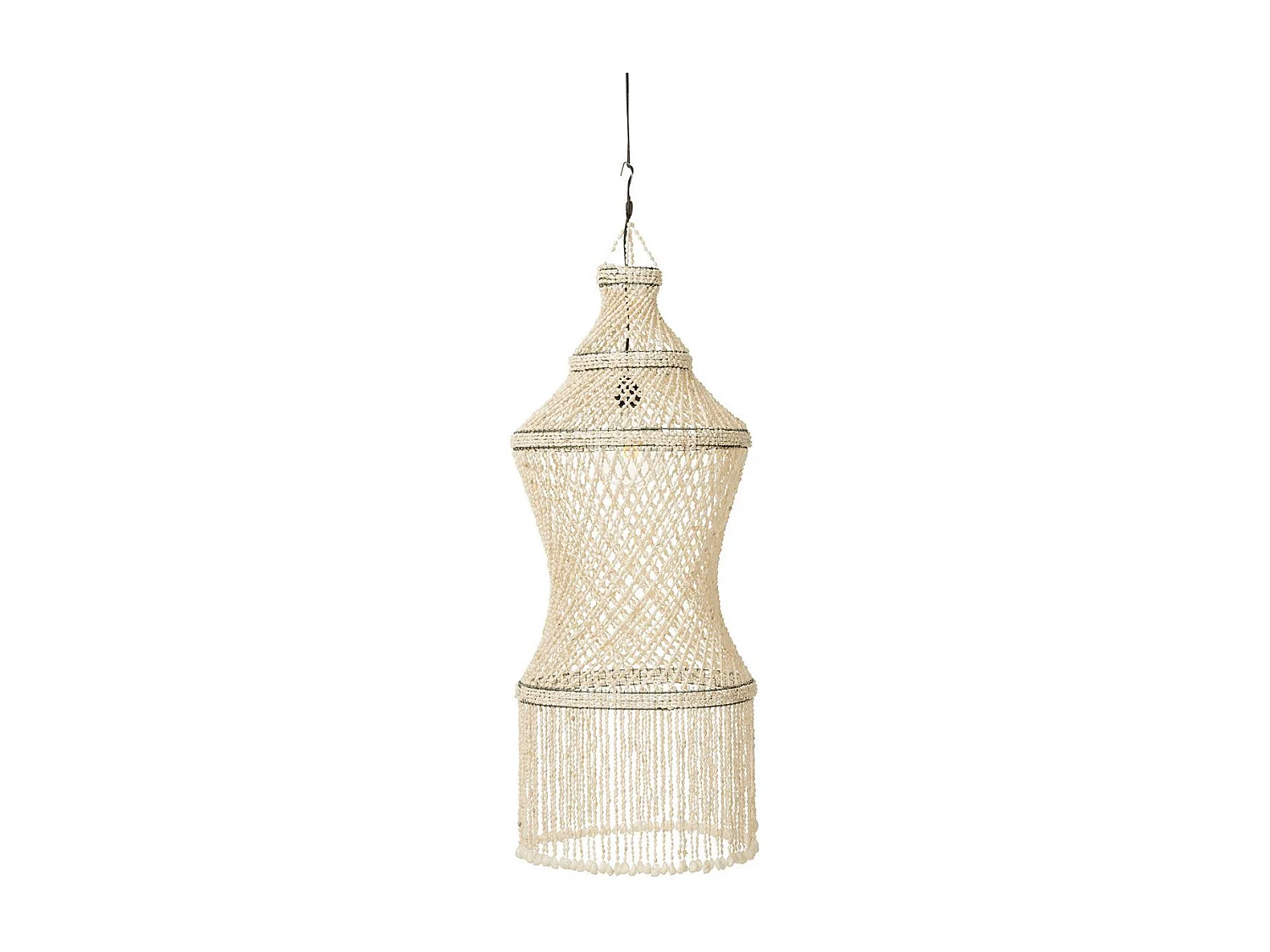 Lampe Suspension Coquillage "Lisa" 128cm Naturel