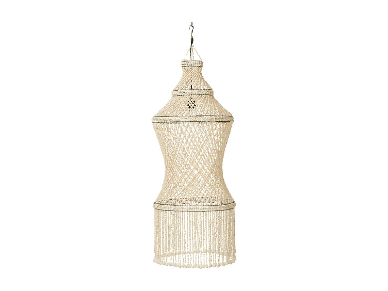 Lampe Suspension Coquillage "Lisa" 128cm Naturel