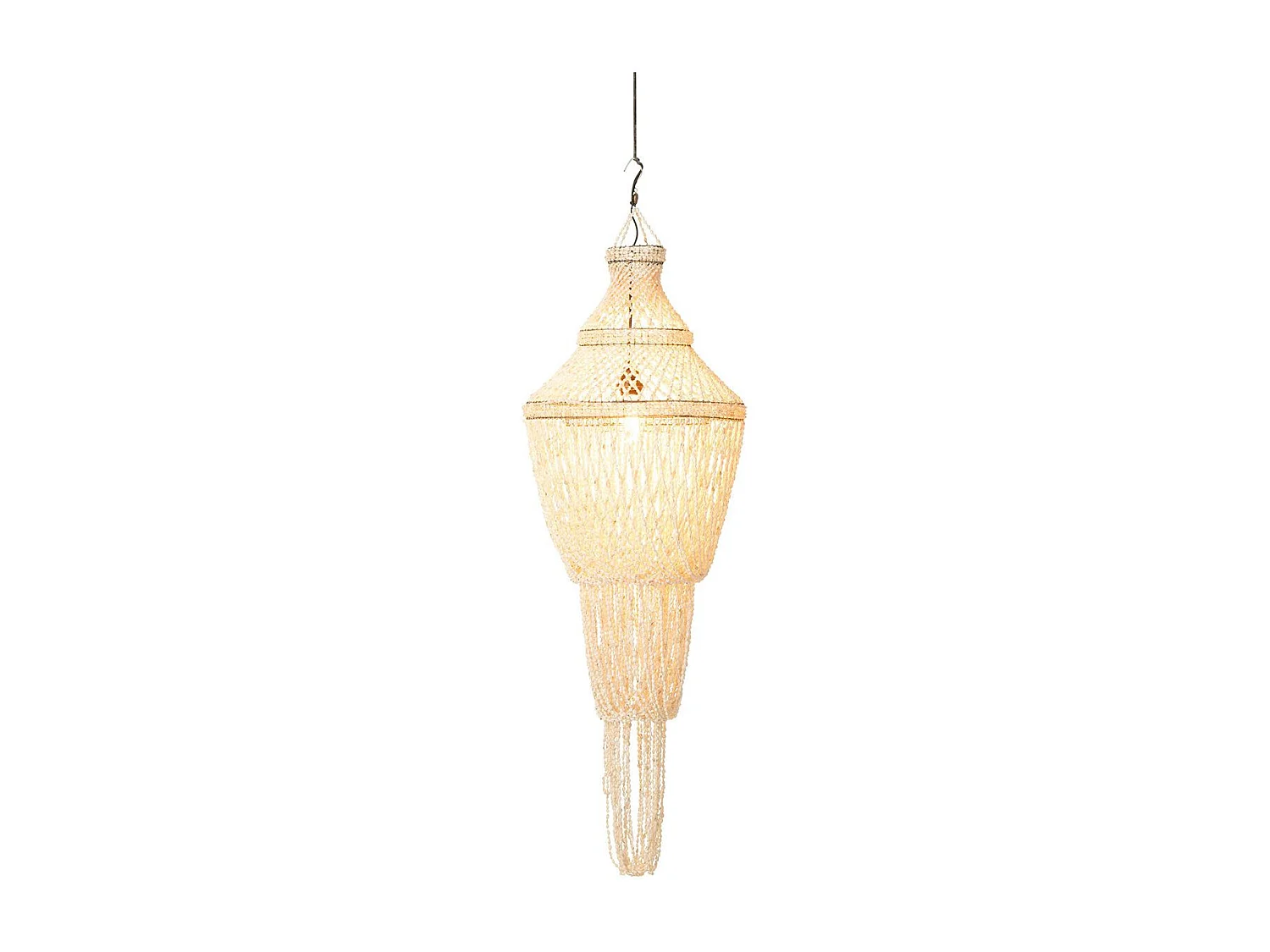 Lampe Suspension Coquillage "Daisy" 176cm Naturel