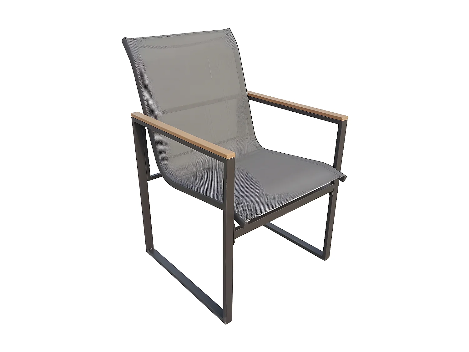 Móveis de jardim para varanda "Liam" - 2 lugares - Marrom/Cinza