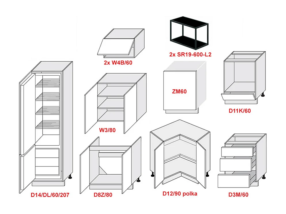 WINKELKÜCHE Essen lava matt / schwarz Hochglanz & Matt ; Arbeitsplatte Eiche Sonoma 290 / 210 / 207cm 11-teilig