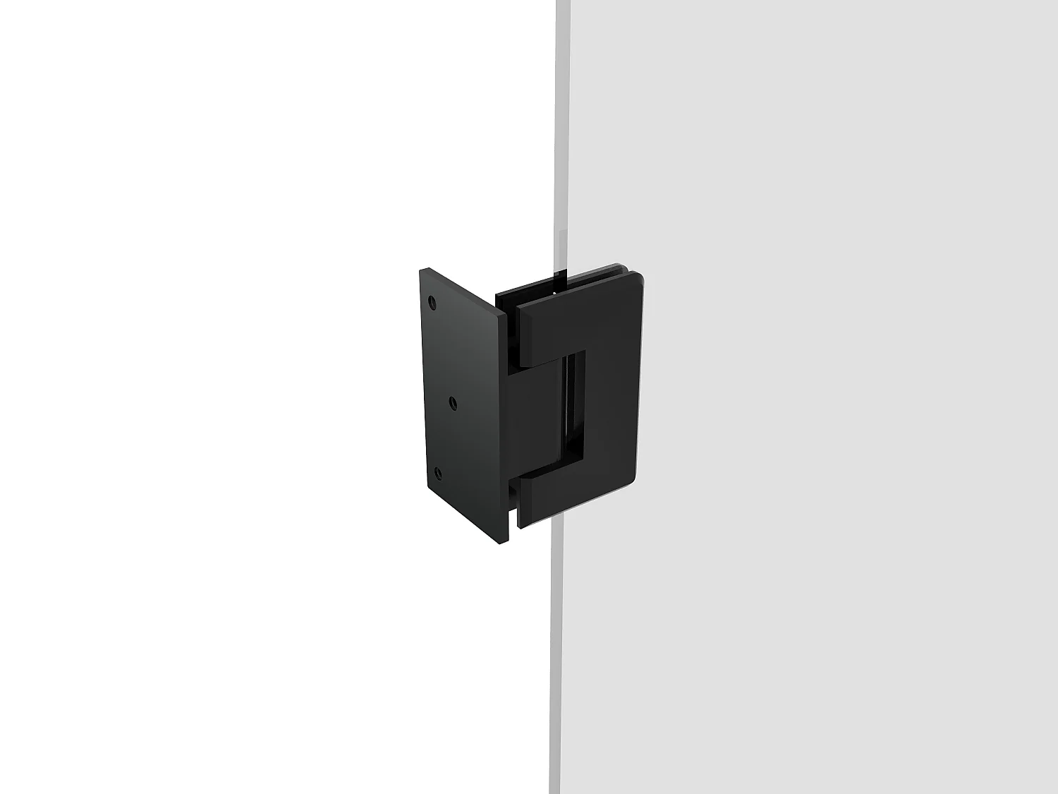 Porte réversible sans bâti en verre trempé dépoli - H204 x L83 cm - BRUMEA