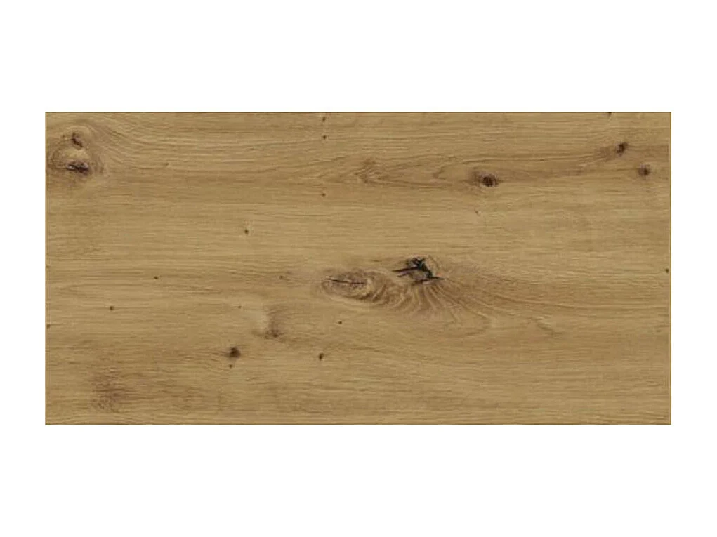 KÜCHENLEERBLOCK Napoli weiß matt / RAL 9016 verkehrsweiß (K5); Arbeitsplatte Eiche Artisan 420 / 59 / 207cm 12-teilig