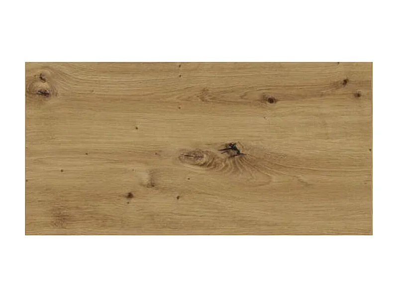 KÜCHENLEERBLOCK Napoli weiß matt / RAL 9016 verkehrsweiß (K5); Arbeitsplatte Eiche Artisan 420 / 59 / 207cm 12-teilig