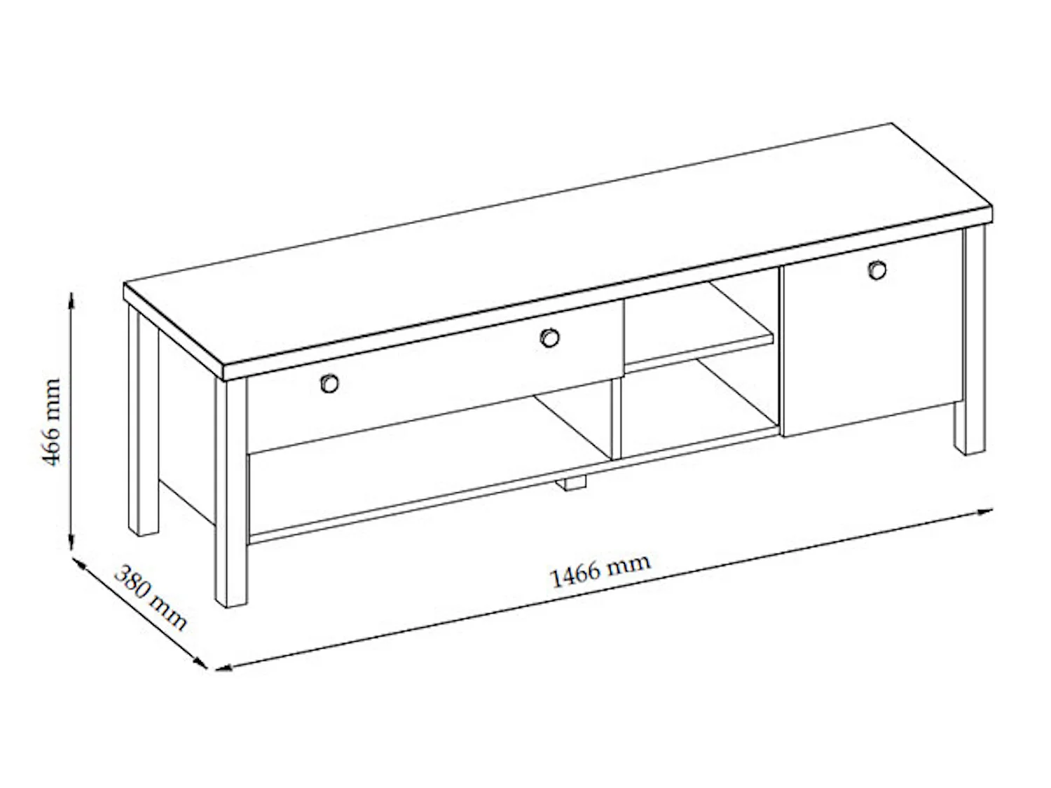 WOHNWAND 4-TEILIG Melini schiefergrau / Eiche Delano hell 286 / 38 / 200cm