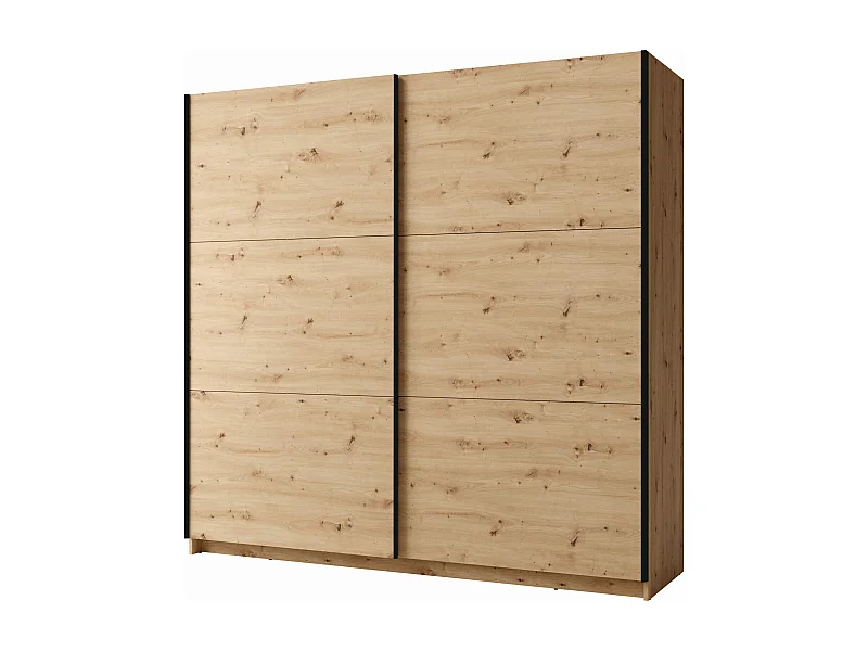 SCHWEBETÜRENSCHRANK Arsala artisan eiche 200 cm / 62 cm / 207 cm