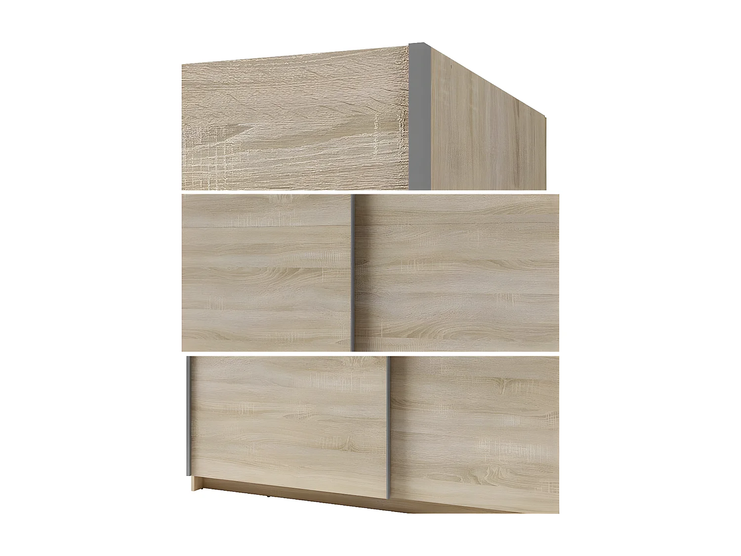 SCHWEBETÜRENSCHRANK Arsala sonoma eiche 200 cm / 62 cm / 207 cm