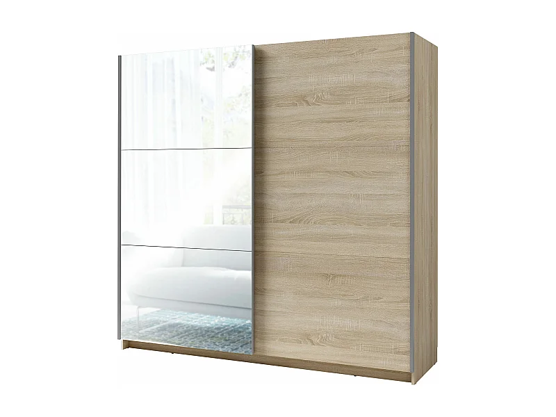 SCHWEBETÜRENSCHRANK Arsala sonoma eiche 200 cm / 62 cm / 207 cm