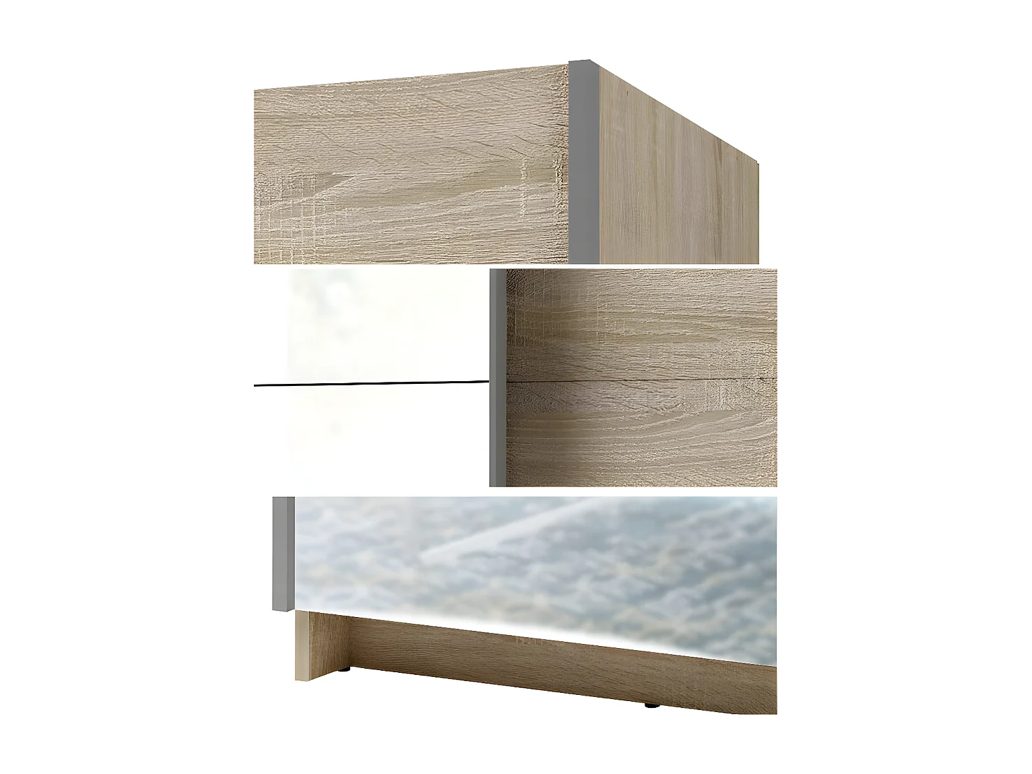 SCHWEBETÜRENSCHRANK Arsala sonoma eiche 200 cm / 62 cm / 207 cm