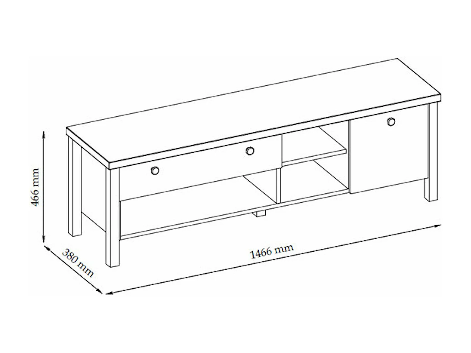 Wohnzimmer-Set Melini schiefergrau / Eiche Delano hell 5-teilig