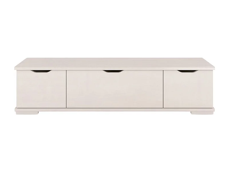 Meuble tv en bois hêtre VISBY ARHUS avec tiroirs / blanc