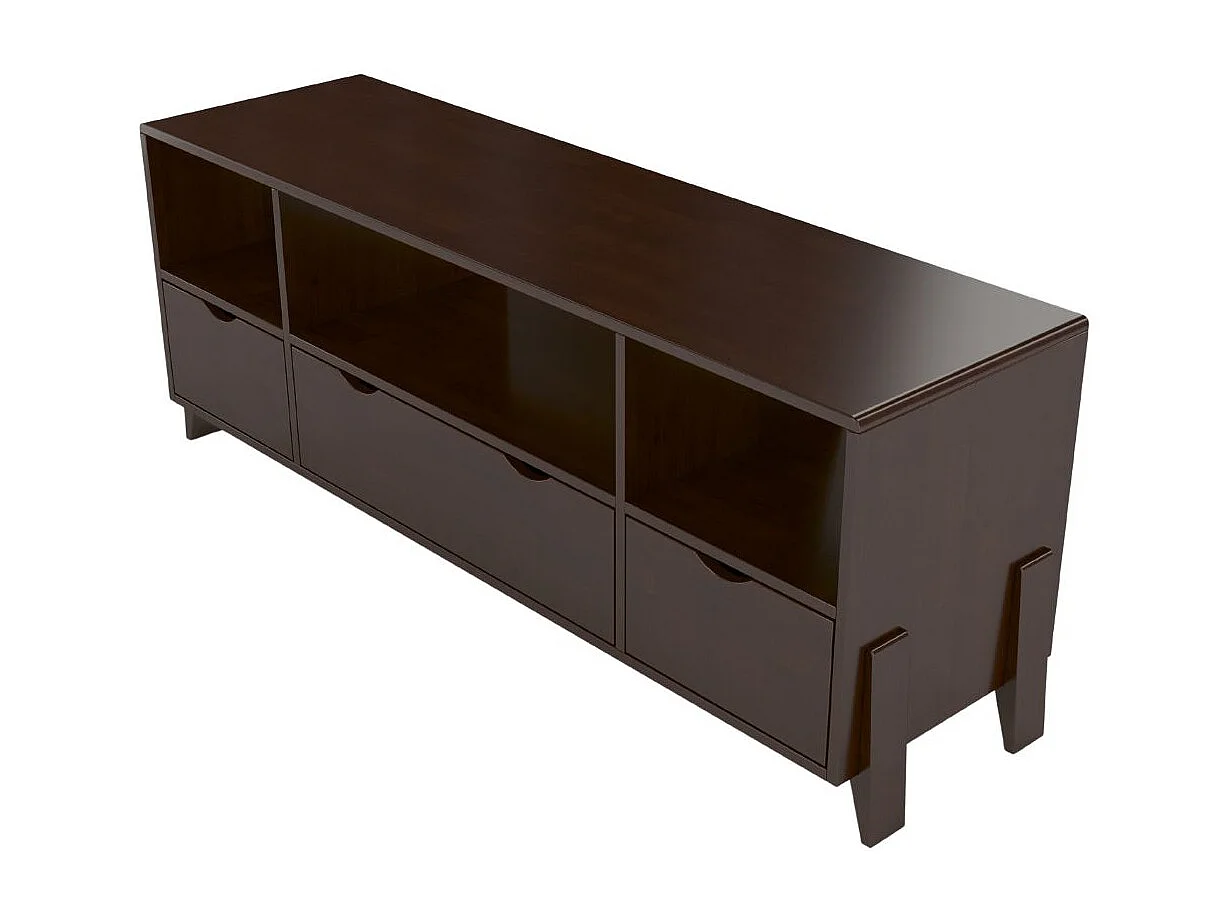 Meuble tv en bois de hêtre VISBY GDYNIA sur pieds / palissandre