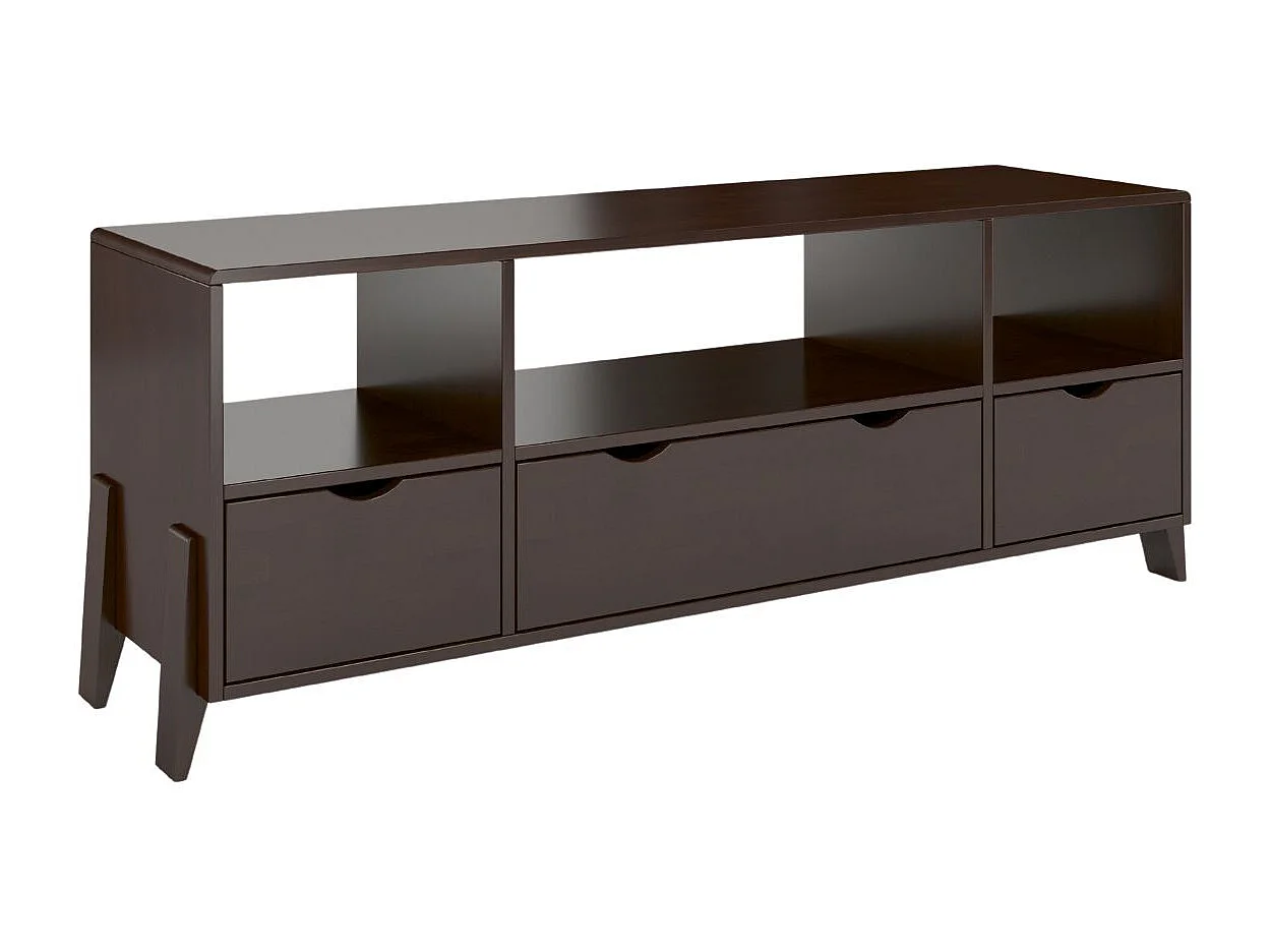 Meuble tv en bois de hêtre VISBY GDYNIA sur pieds / palissandre