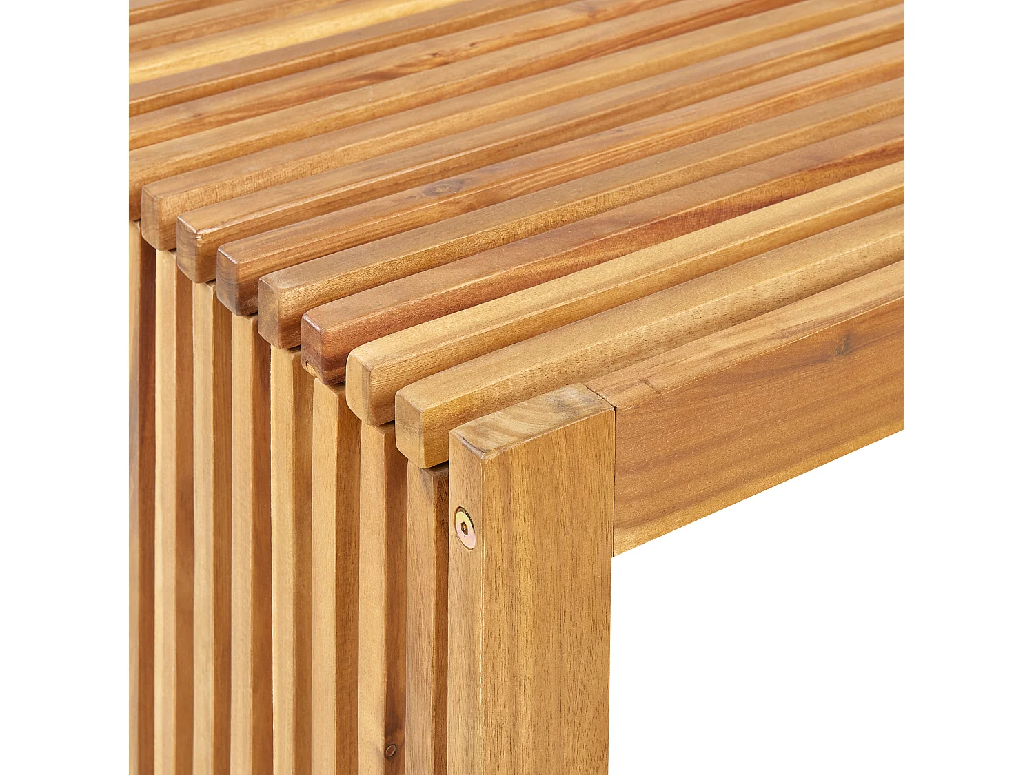 Table de salle à manger de jardin BELLANO 70 cm 120 cm Acacia Marron