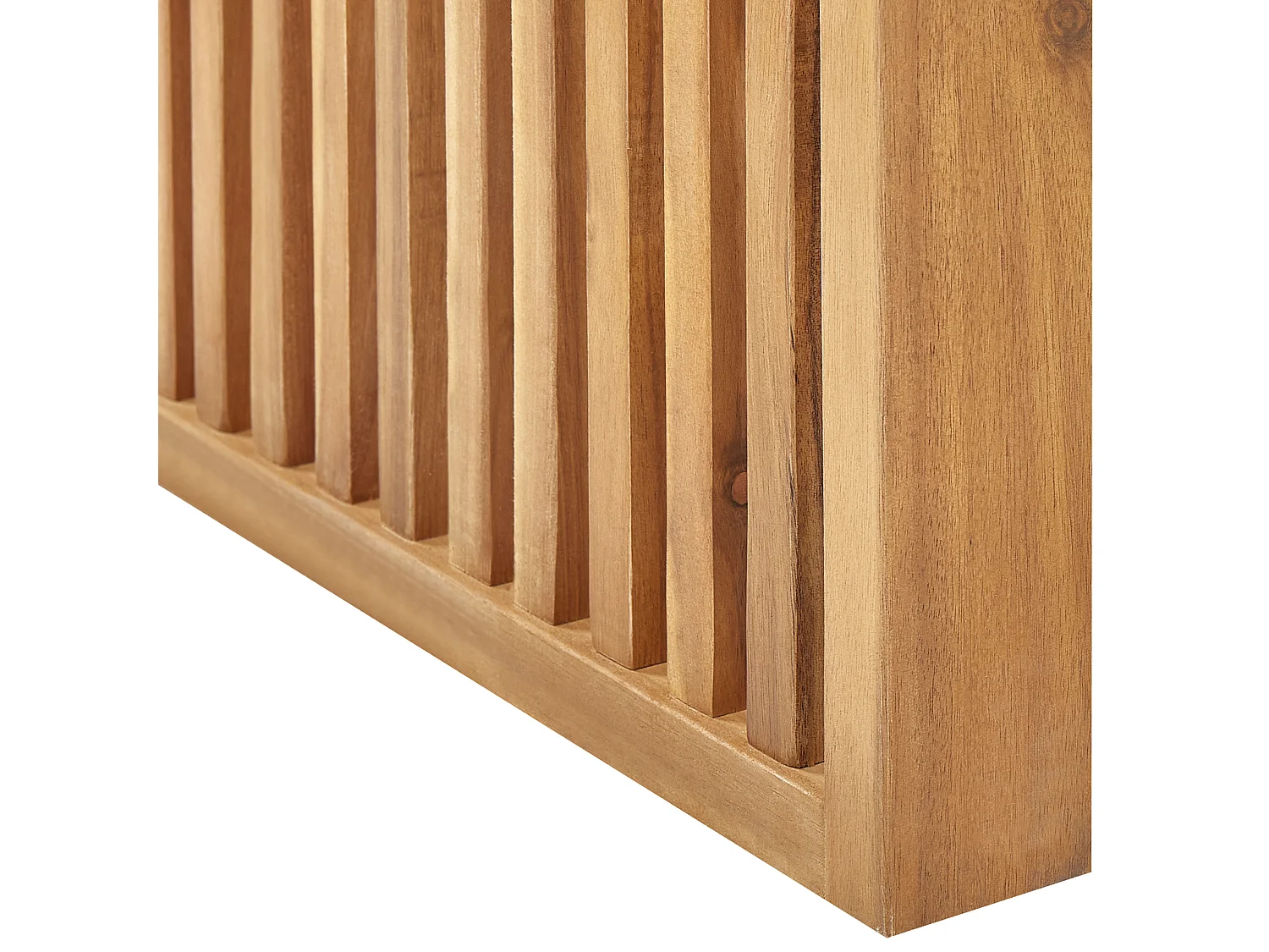 Table de salle à manger de jardin BELLANO 70 cm 120 cm Acacia Marron