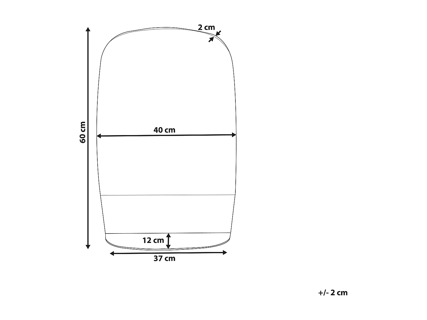 Miroir mural avec étagère BRANNAY 40 cm 60 cm Argenté